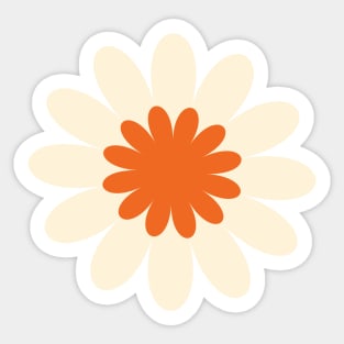 Daisies — Orange and Green Sticker